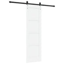 vidaXL Csúszó ajtó 61 x 198,5 cm Szerelt Fa Fehér és Fekete