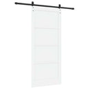 vidaXL Csúszó ajtó 93 x 211 cm Szerelt Fa Fehér és Fekete