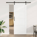 vidaXL Csúszó ajtó 93 x 232 cm Szerelt Fa Fehér és Fekete