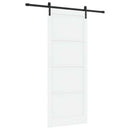 vidaXL Csúszó ajtó 93 x 232 cm Szerelt Fa Fehér és Fekete