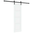 vidaXL Csúszó ajtó 61 x 198,5 cm Szerelt Fa Fehér és Fekete