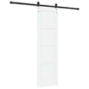 vidaXL Csúszó ajtó 61 x 198,5 cm Szerelt Fa Fehér és Fekete