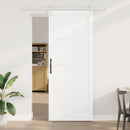 vidaXL Csúszó ajtó 93 x 232 cm Szerelt Fa Fehér