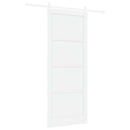 vidaXL Csúszó ajtó 93 x 232 cm Szerelt Fa Fehér