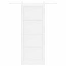 vidaXL Csúszó ajtó 93 x 232 cm Szerelt Fa Fehér