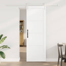 vidaXL Csúszó ajtó 73,5 x 211 cm Szerelt Fa Fehér