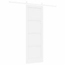 vidaXL Csúszó ajtó 73,5 x 211 cm Szerelt Fa Fehér