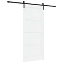 vidaXL Csúszó ajtó 93 x 211 cm Szerelt Fa Fehér és Fekete