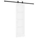 vidaXL Csúszó ajtó 61 x 198,5 cm Szerelt Fa Fehér és Fekete