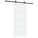 vidaXL Csúszó ajtó 93 x 211 cm Szerelt Fa Fehér és Fekete