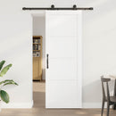 vidaXL Csúszó ajtó ORKDAL 78 x 211 cm Szerelt Fa Fehér és Fekete