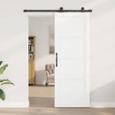 vidaXL Csúszó ajtó ORKDAL 78 x 211 cm Szerelt Fa Fehér és Fekete