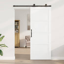 vidaXL Csúszó ajtó ORKDAL 83 x 211 cm Szerelt Fa Fehér és Fekete