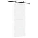 vidaXL Csúszó ajtó ORKDAL 83 x 211 cm Szerelt Fa Fehér és Fekete