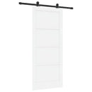 vidaXL Csúszó ajtó ORKDAL 86 x 198,5 cm Szerelt Fa Fehér és Fekete