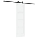 vidaXL Csúszó ajtó ORKDAL 61 x 198,5 cm Szerelt Fa Fehér és Fekete