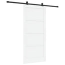 vidaXL Csúszó ajtó ORKDAL 93 x 202 cm Szerelt Fa Fehér és Fekete