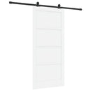 vidaXL Csúszó ajtó ORKDAL 93 x 202 cm Szerelt Fa Fehér és Fekete