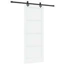 vidaXL Csúszó ajtó 83 x 211 cm Szerelt Fa Fehér és Fekete