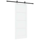 vidaXL Csúszó ajtó 83 x 211 cm Szerelt Fa Fehér és Fekete