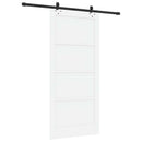 vidaXL Csúszó ajtó 93 x 202 cm Szerelt Fa Fehér és Fekete