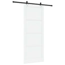 vidaXL Csúszó ajtó 93 x 232 cm Szerelt Fa Fehér és Fekete