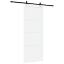 vidaXL Csúszó ajtó 93 x 232 cm Szerelt Fa Fehér és Fekete