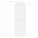 vidaXL Csúszó ajtó 78 x 202 cm Szerelt Fa Fehér
