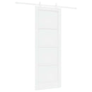 vidaXL Csúszó ajtó 78 x 211 cm Szerelt Fa Fehér