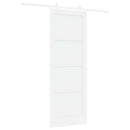 vidaXL Csúszó ajtó 78 x 211 cm Szerelt Fa Fehér