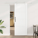 vidaXL Csúszó ajtó 83 x 211 cm Szerelt Fa Fehér