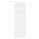 vidaXL Csúszó ajtó 83 x 211 cm Szerelt Fa Fehér