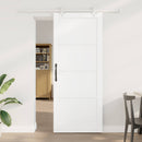 vidaXL Csúszó ajtó 86 x 211 cm Szerelt Fa Fehér