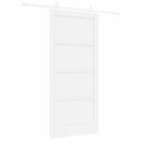 vidaXL Csúszó ajtó 93 x 202 cm Szerelt Fa Fehér