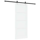 vidaXL Csúszó ajtó ORKDAL 86 x 211 cm Szerelt Fa Fehér és Fekete
