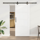 vidaXL Csúszó ajtó ORKDAL 93 x 211 cm Szerelt Fa Fehér és Fekete