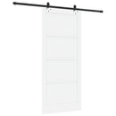 vidaXL Csúszó ajtó ORKDAL 93 x 211 cm Szerelt Fa Fehér és Fekete