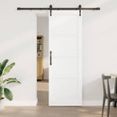 vidaXL Csúszó ajtó ORKDAL 73,5 x 211 cm Szerelt Fa Fehér és Fekete