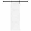 vidaXL Csúszó ajtó ORKDAL 73,5 x 211 cm Szerelt Fa Fehér és Fekete