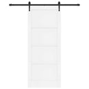 vidaXL Csúszó ajtó ORKDAL 86 x 211 cm Szerelt Fa Fehér és Fekete
