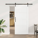 vidaXL Csúszó ajtó ORKDAL 93 x 202 cm Szerelt Fa Fehér és Fekete