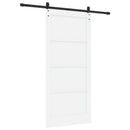 vidaXL Csúszó ajtó ORKDAL 93 x 202 cm Szerelt Fa Fehér és Fekete