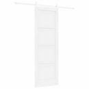 vidaXL Csúszó ajtó ORKDAL 73,5 x 211 cm Szerelt Fa Fehér