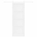 vidaXL Csúszó ajtó ORKDAL 78 x 211 cm Szerelt Fa Fehér