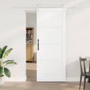 vidaXL Csúszó ajtó ORKDAL 83 x 211 cm Szerelt Fa Fehér