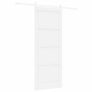 vidaXL Csúszó ajtó ORKDAL 83 x 211 cm Szerelt Fa Fehér