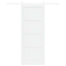 vidaXL Csúszó ajtó ORKDAL 83 x 211 cm Szerelt Fa Fehér