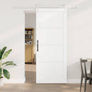 vidaXL Csúszó ajtó ORKDAL 86 x 211 cm Szerelt Fa Fehér