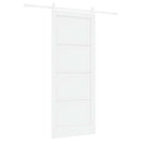 vidaXL Csúszó ajtó ORKDAL 86 x 211 cm Szerelt Fa Fehér