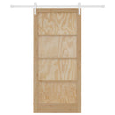 vidaXL Csúszó ajtó ORKDAL 93 x 202 cm Szerelt Fa Természetes és Fehér